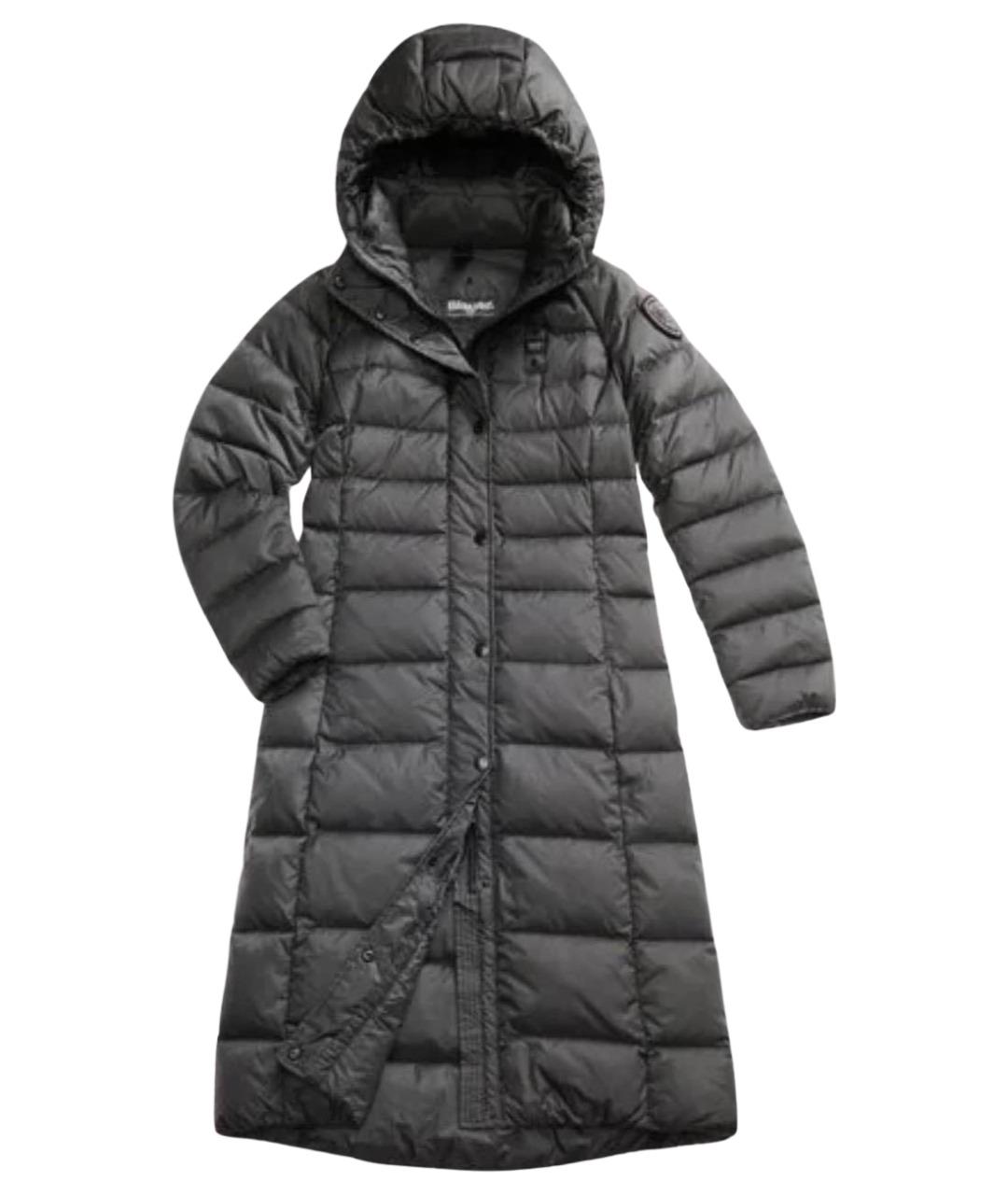 BLAUER Серый полиамидовый пуховик, фото 1