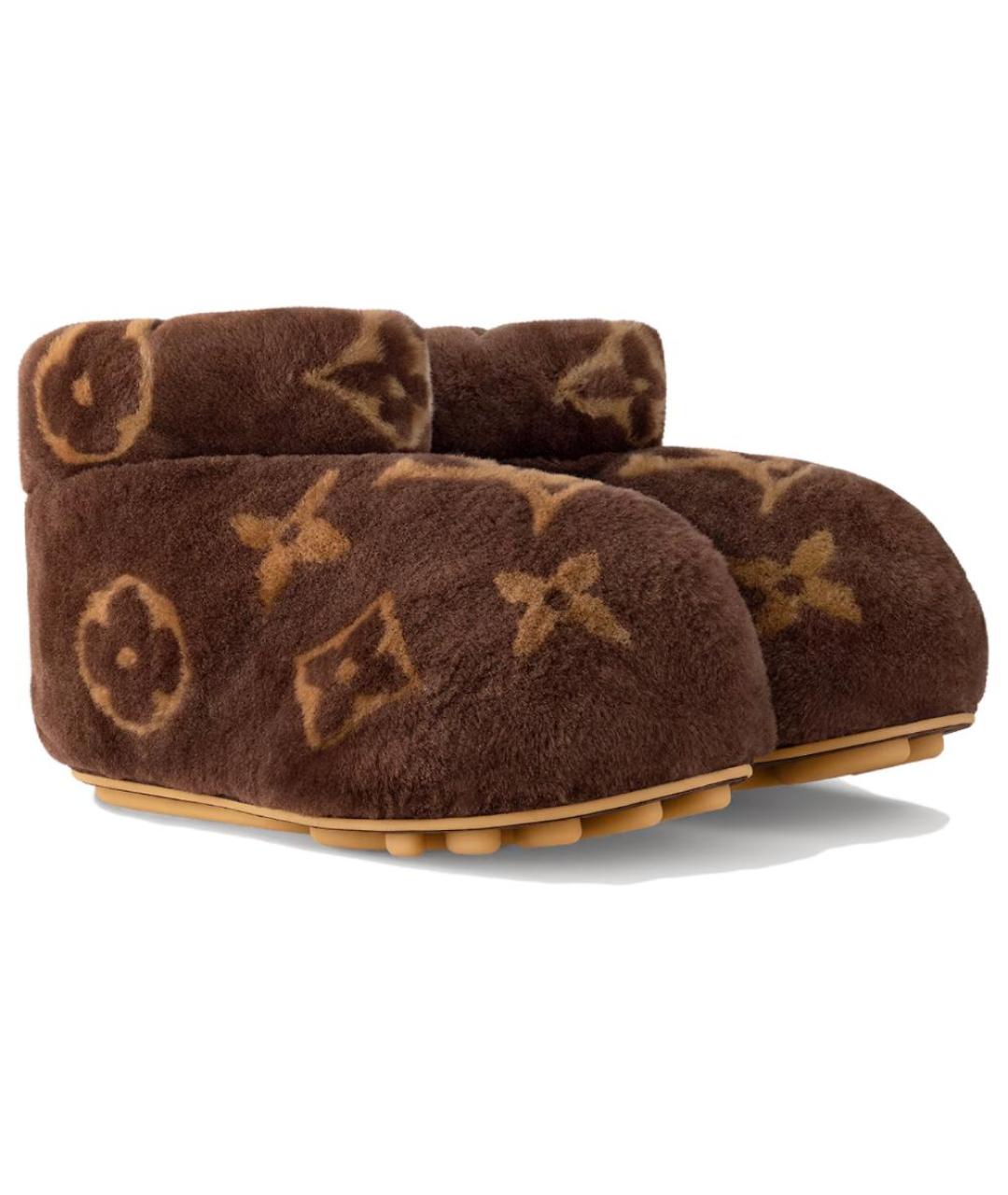 LOUIS VUITTON Коричневые низкие ботинки, фото 2