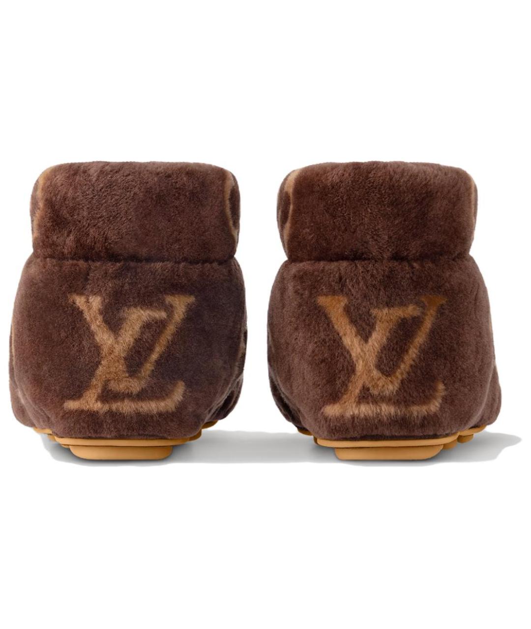 LOUIS VUITTON Коричневые низкие ботинки, фото 4