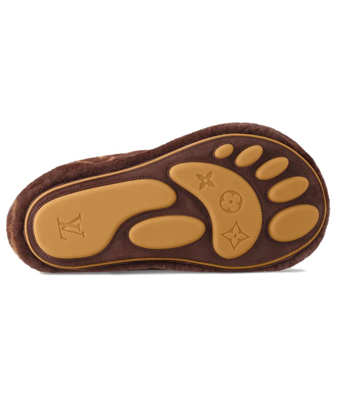 LOUIS VUITTON Коричневые низкие ботинки, фото 5