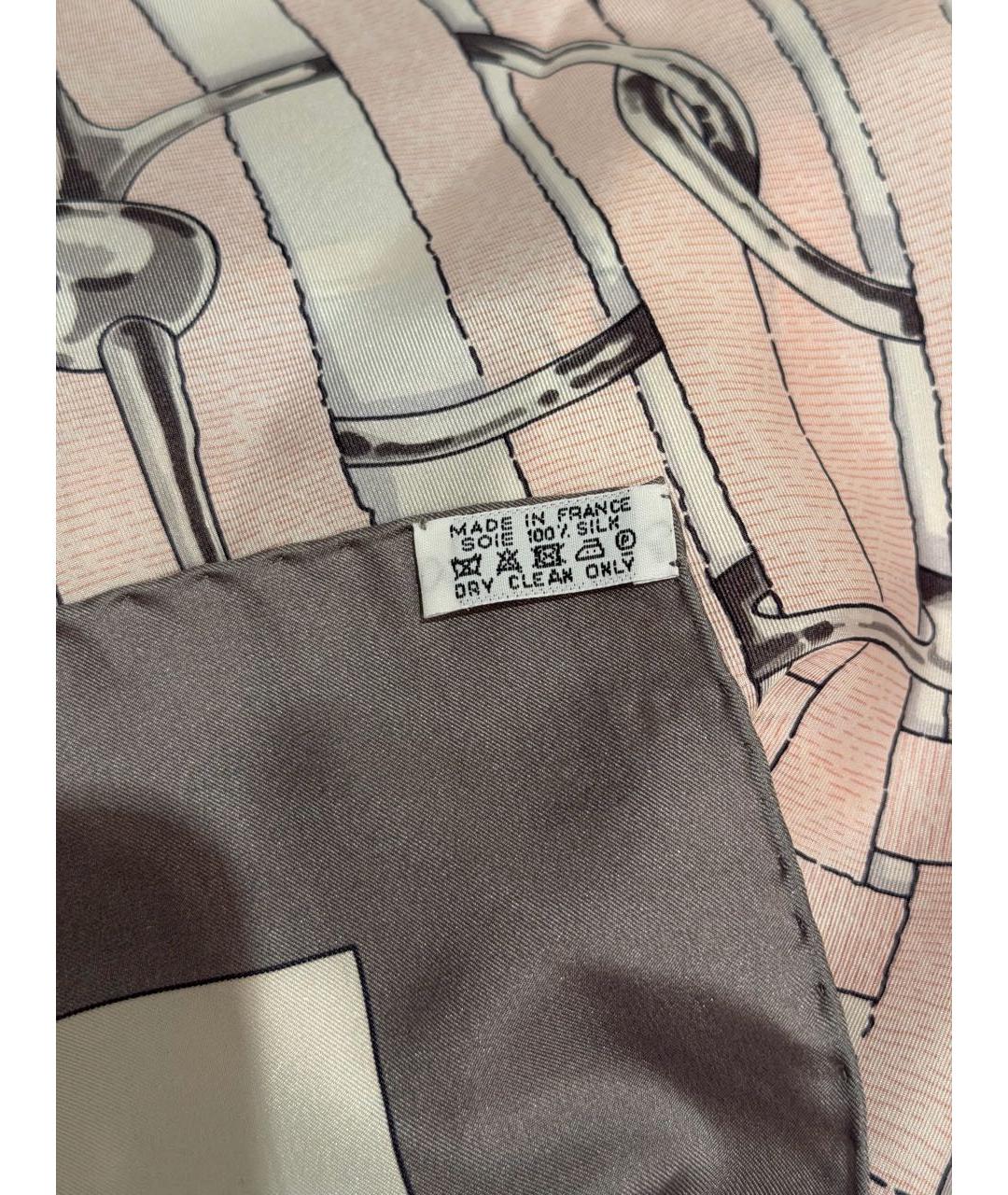 HERMES Мульти шелковый платок, фото 3