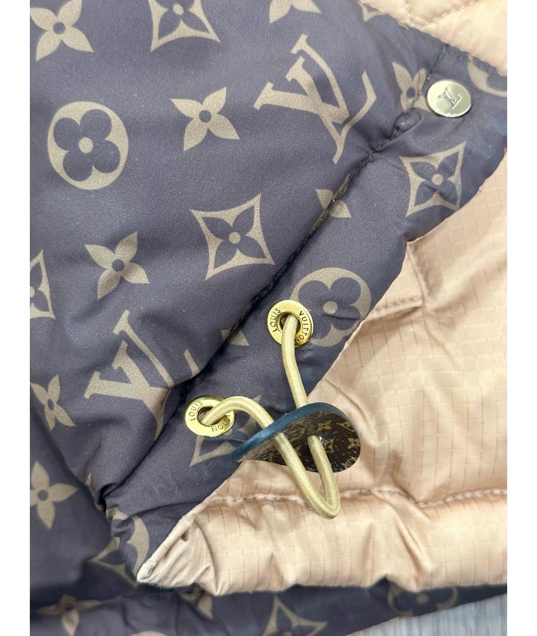 LOUIS VUITTON Бежевый полиэстеровый пуховик, фото 4