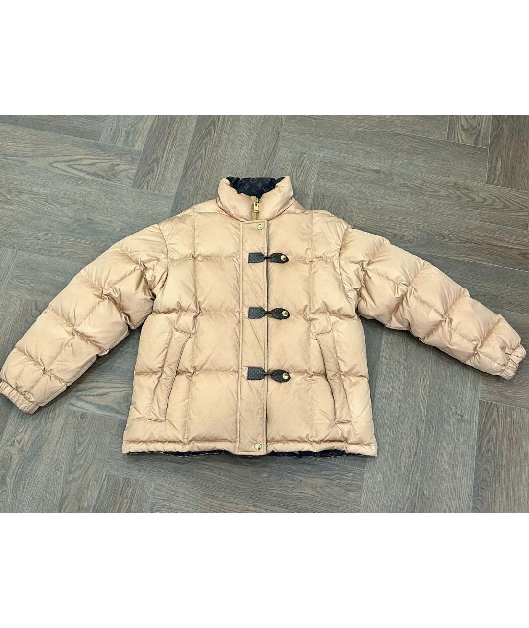 LOUIS VUITTON Бежевый полиэстеровый пуховик, фото 7
