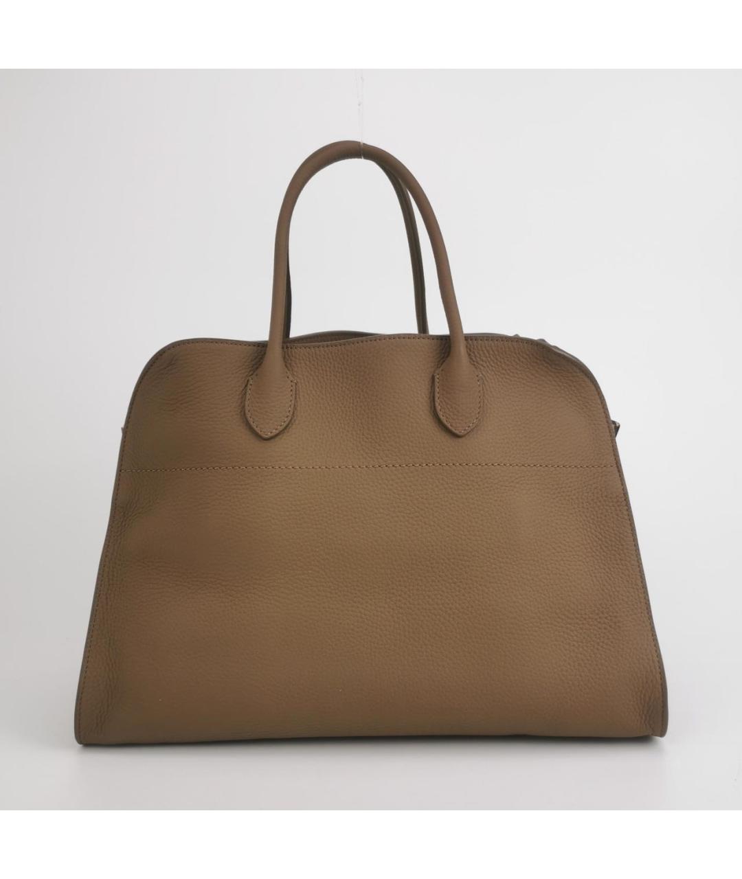 THE ROW Коричневая кожаная сумка тоут, фото 4