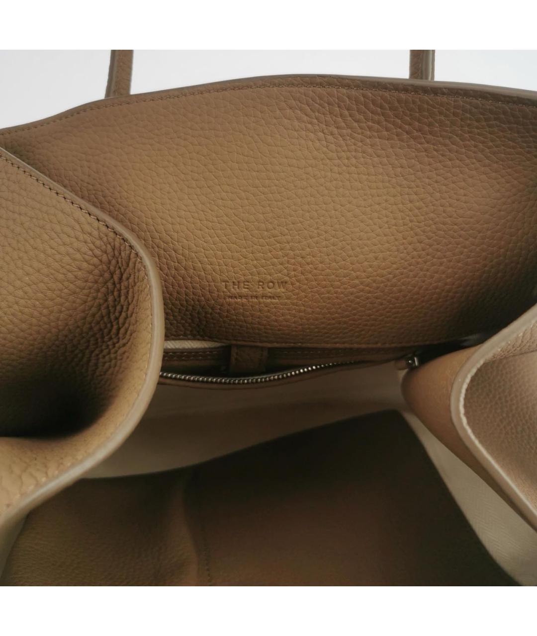 THE ROW Коричневая кожаная сумка тоут, фото 7