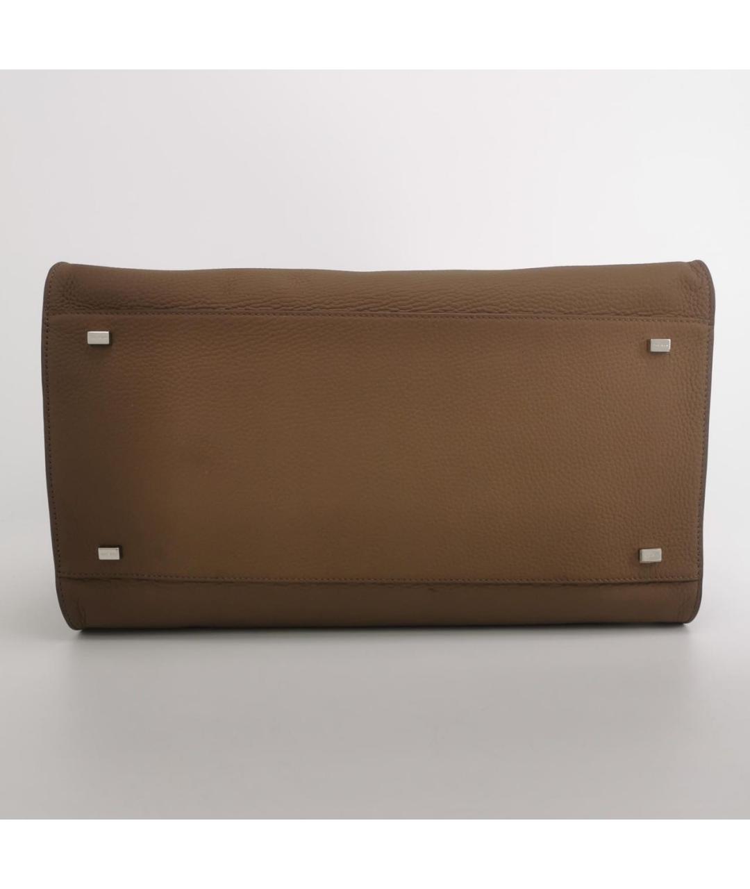 THE ROW Коричневая кожаная сумка тоут, фото 5