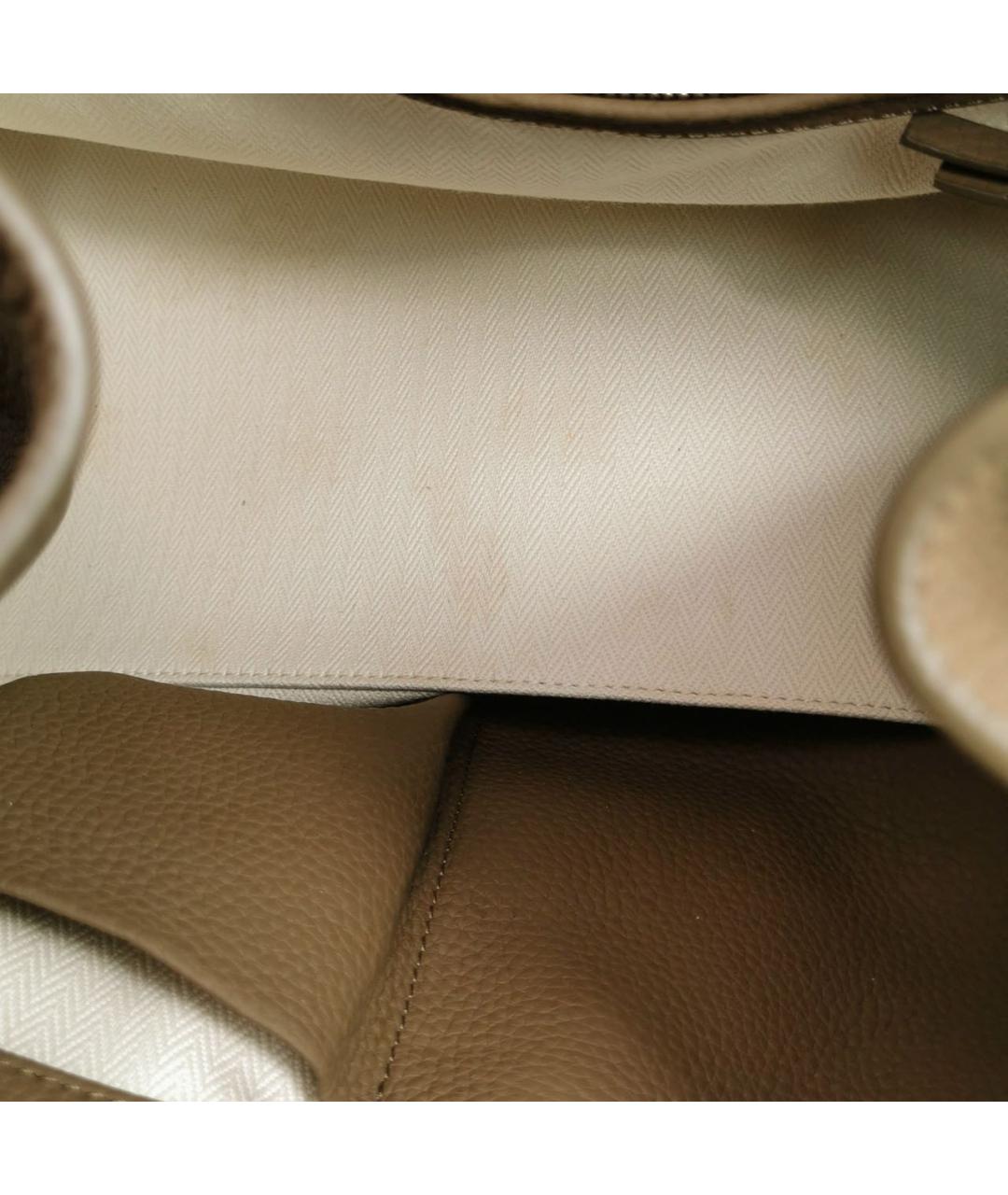THE ROW Коричневая кожаная сумка тоут, фото 8