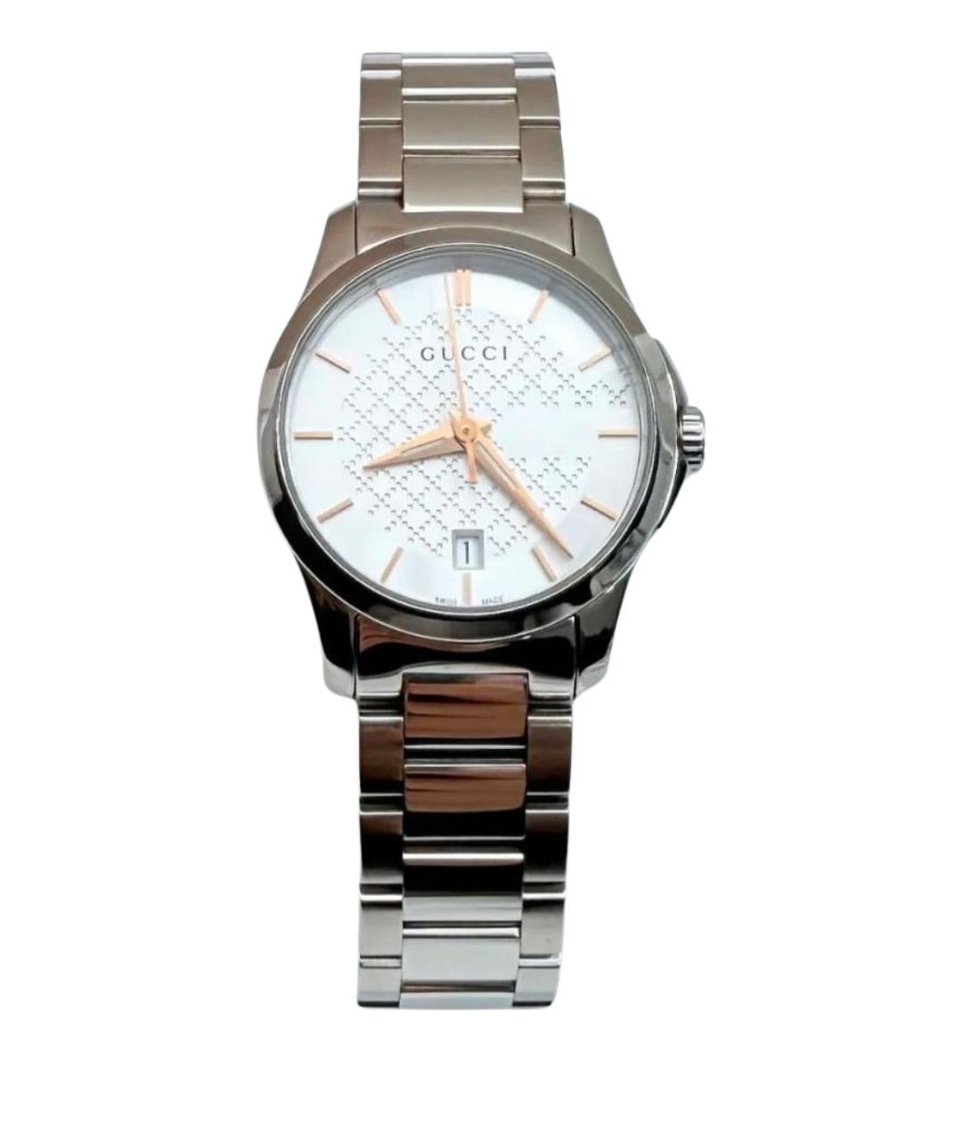 GUCCI Серебряные часы, фото 1