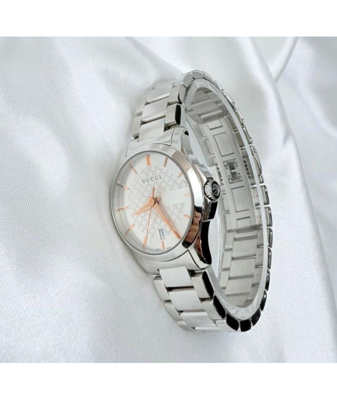 GUCCI Серебряные часы, фото 6