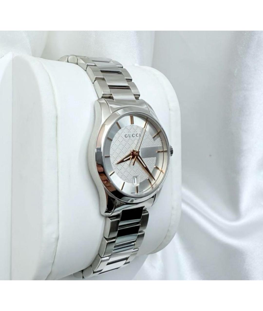 GUCCI Серебряные часы, фото 4