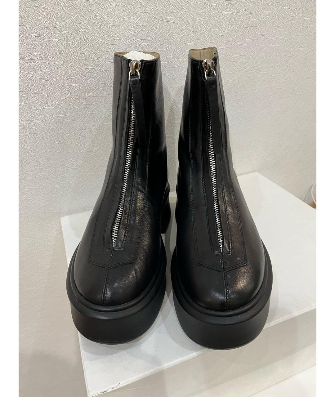 THE ROW Черные кожаные ботинки, фото 2