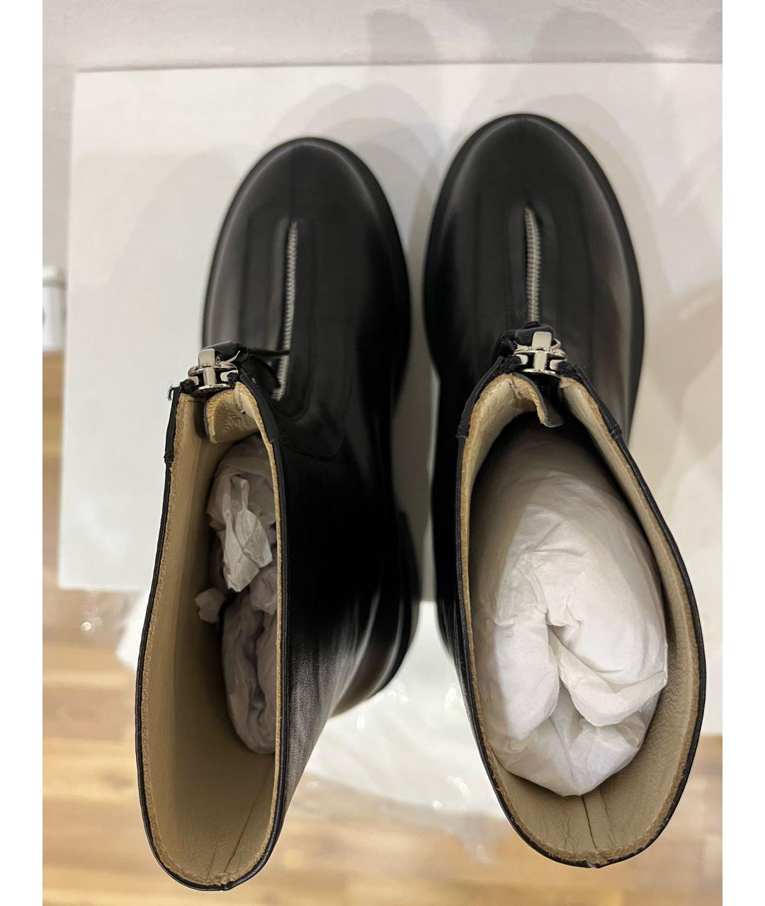 THE ROW Черные кожаные ботинки, фото 3