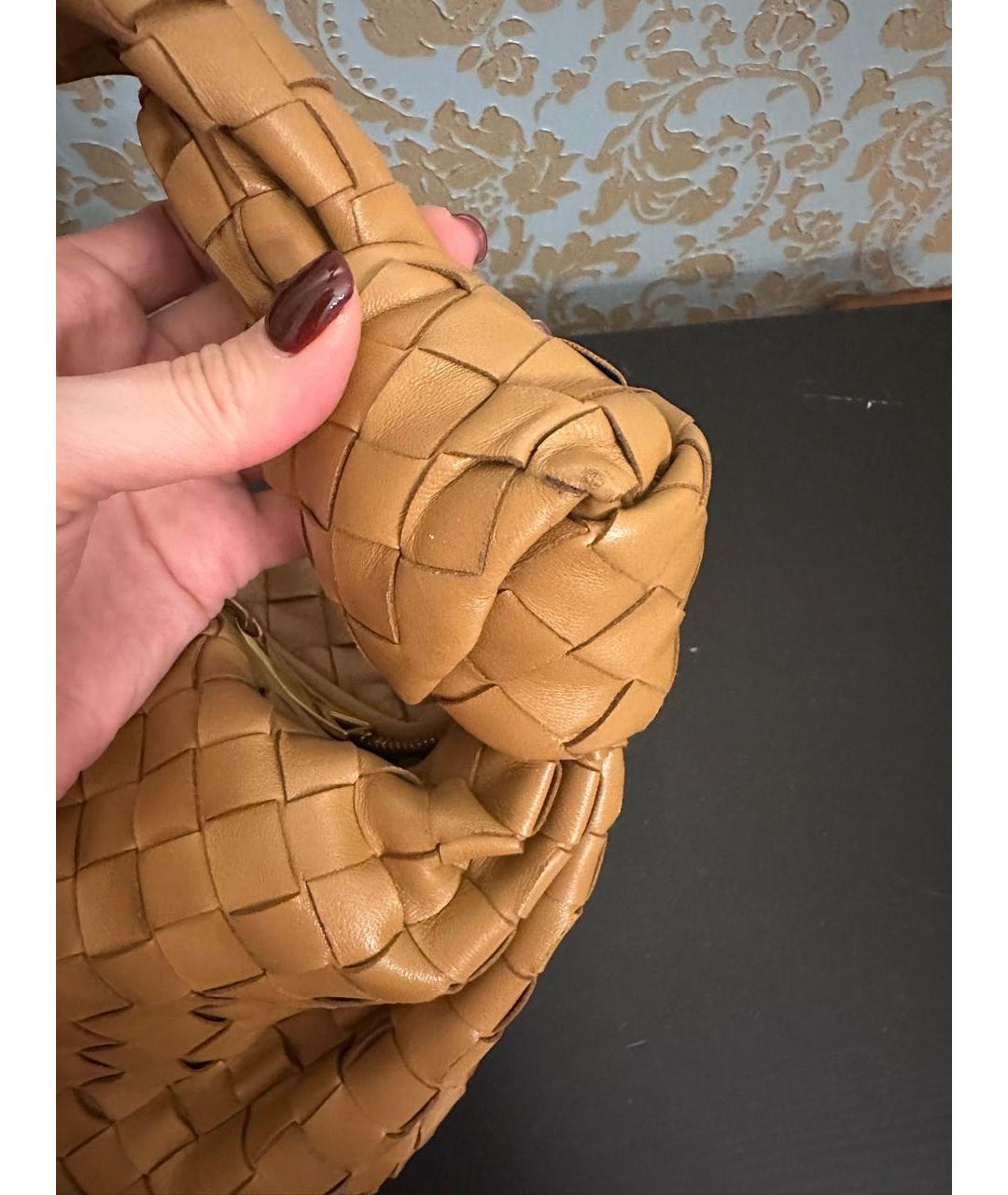 BOTTEGA VENETA Коричневая кожаная сумка с короткими ручками, фото 8