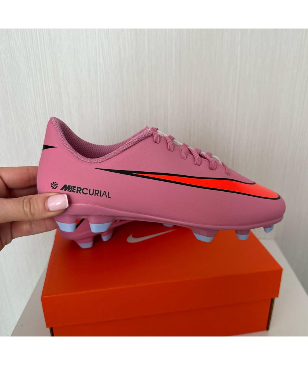 NIKE Розовые кеды, фото 4