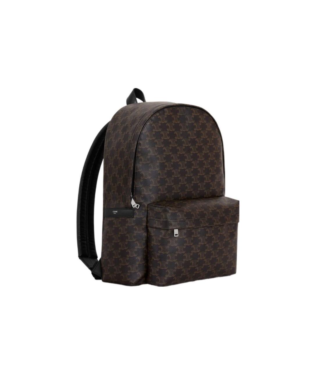 CELINE Черный кожаный рюкзак, фото 2