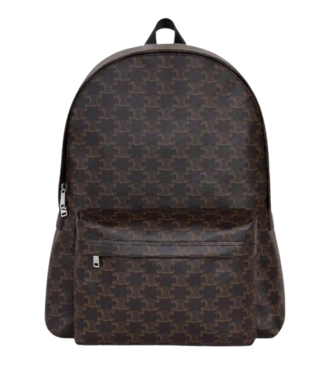 CELINE Черный кожаный рюкзак, фото 5