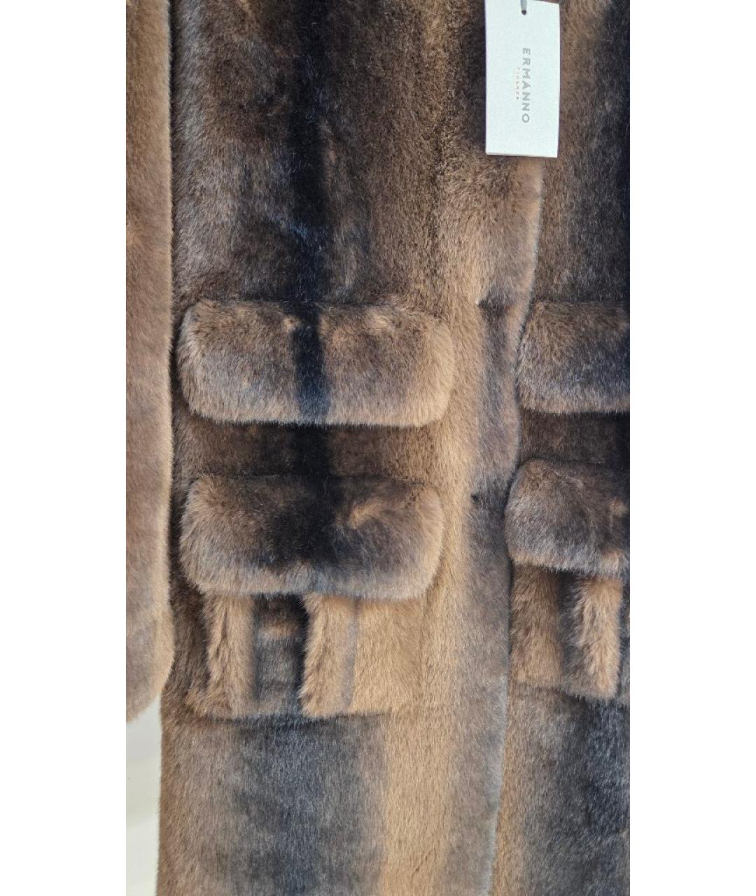 ERMANNO FIRENZE Коричневая шуба, фото 4