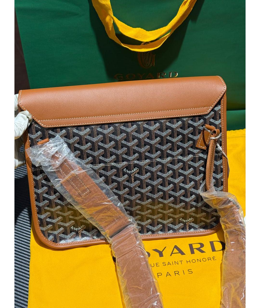 GOYARD Коричневая сумка на плечо, фото 4