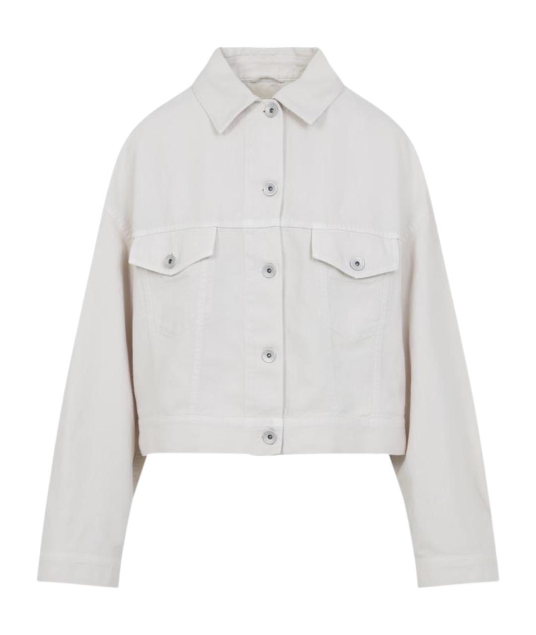 BRUNELLO CUCINELLI Белая хлопковая куртка, фото 1