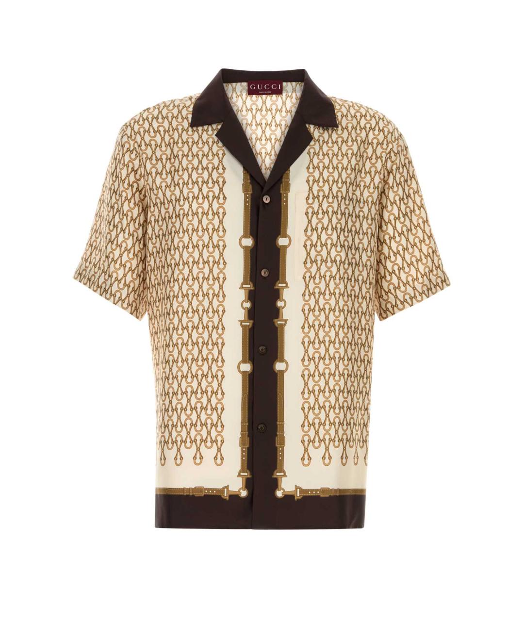 GUCCI Мульти шелковая кэжуал рубашка, фото 1