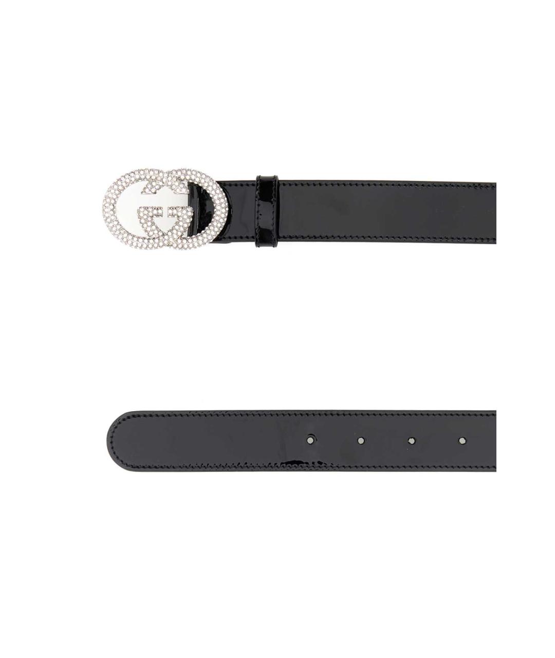 GUCCI Черный кожаный ремень, фото 2