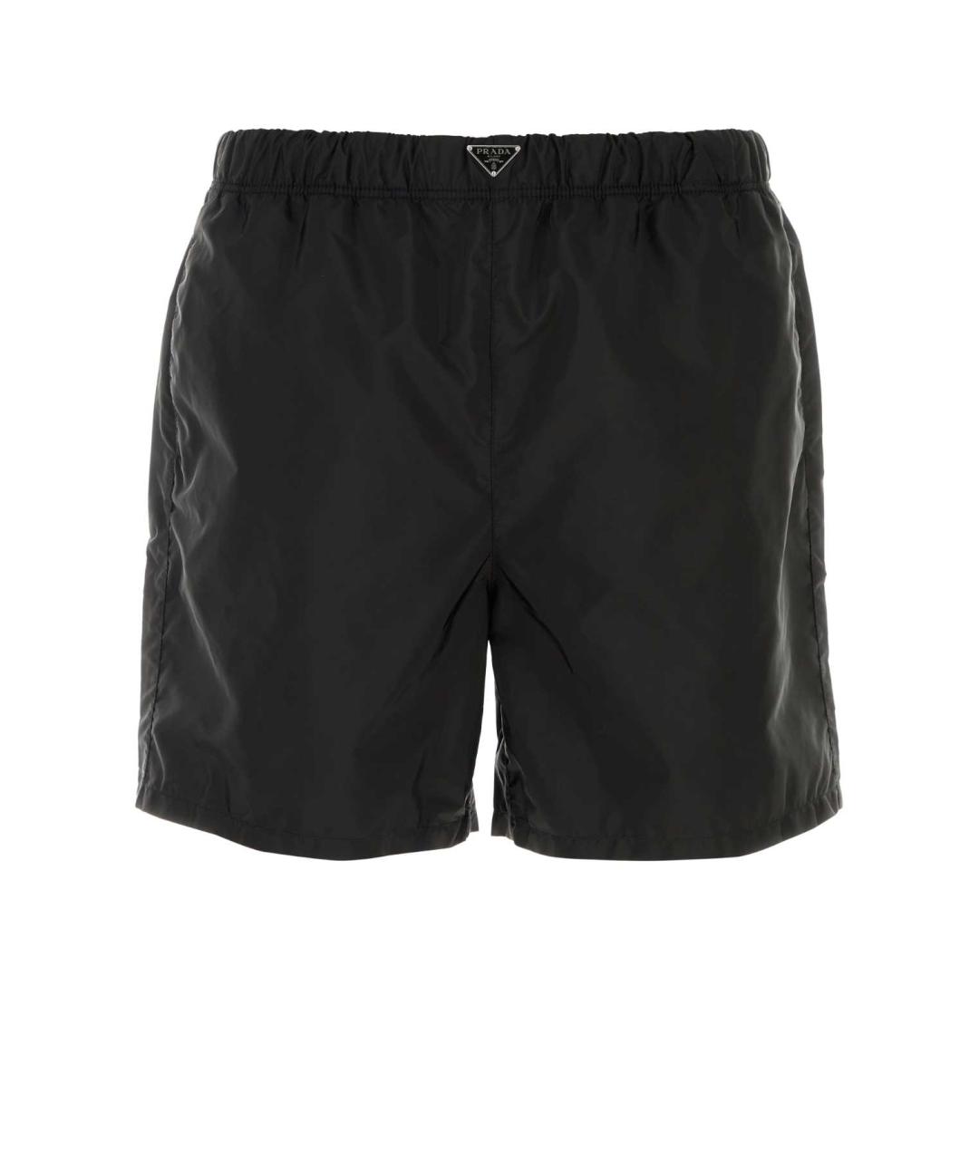 PRADA Черные полиамидовые шорты, фото 1