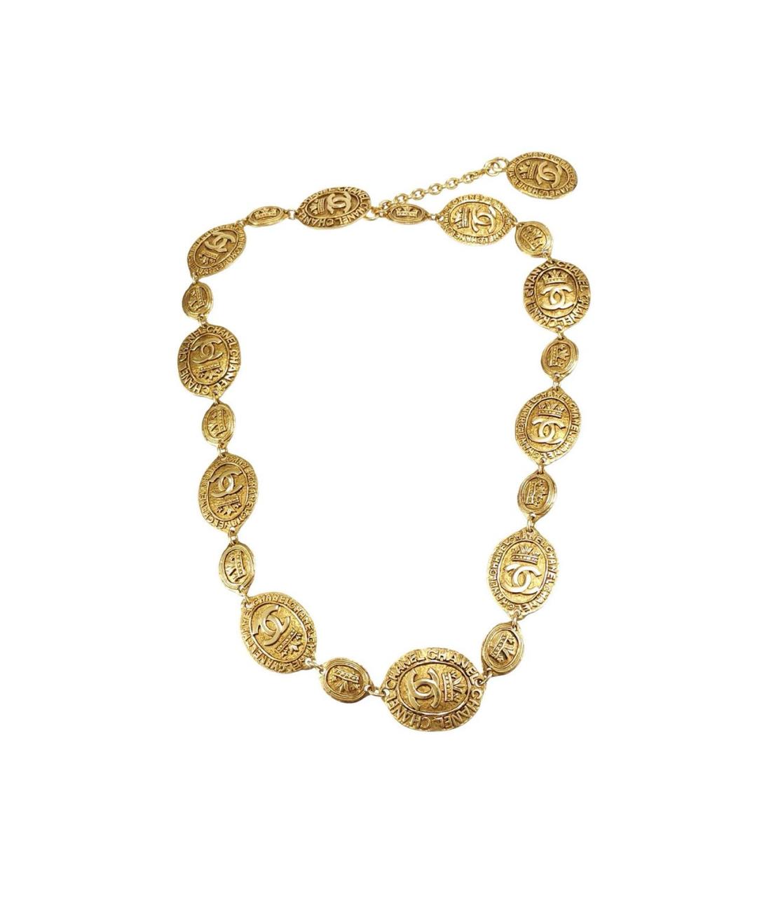 CHANEL Золотое металлическое колье, фото 1