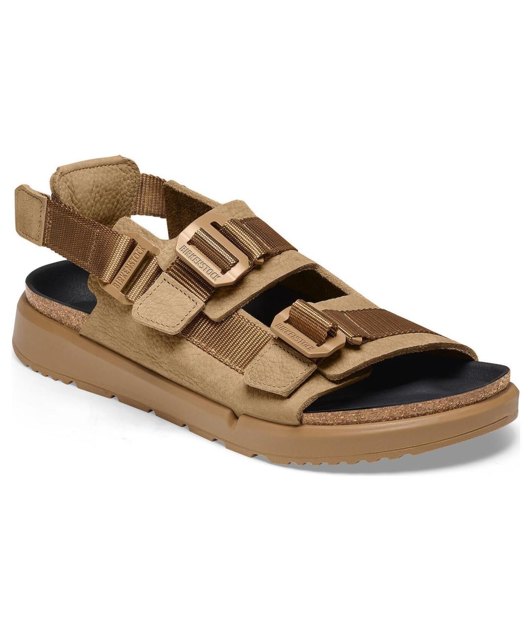 BIRKENSTOCK Коричневые кожаные сандалии, фото 2