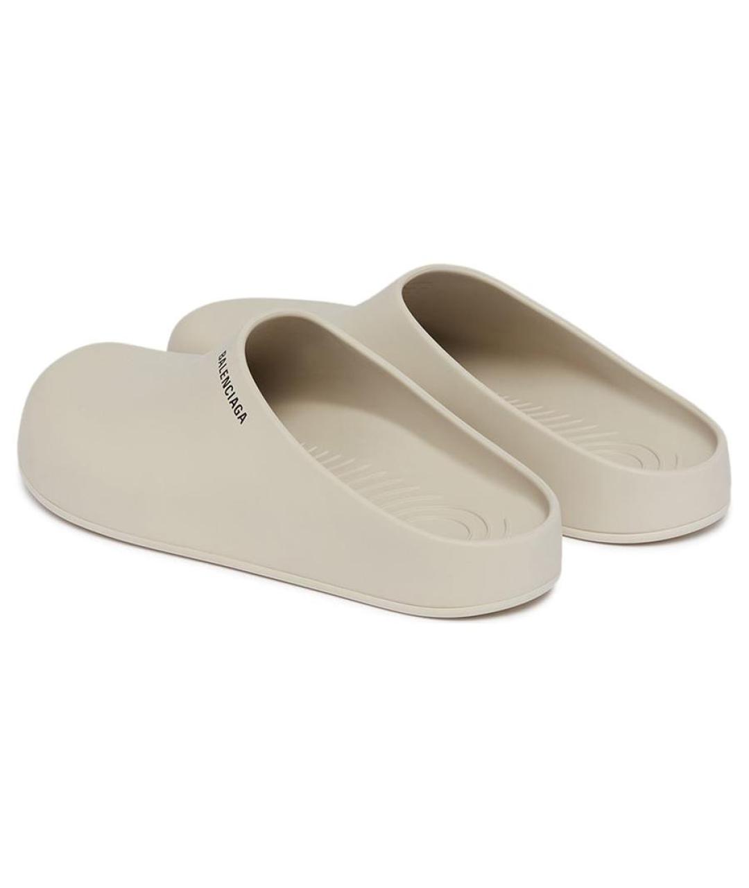 BALENCIAGA Бежевые слипоны, фото 4
