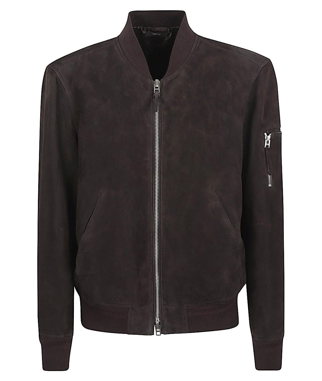 TOM FORD Коричневая замшевая куртка, фото 1