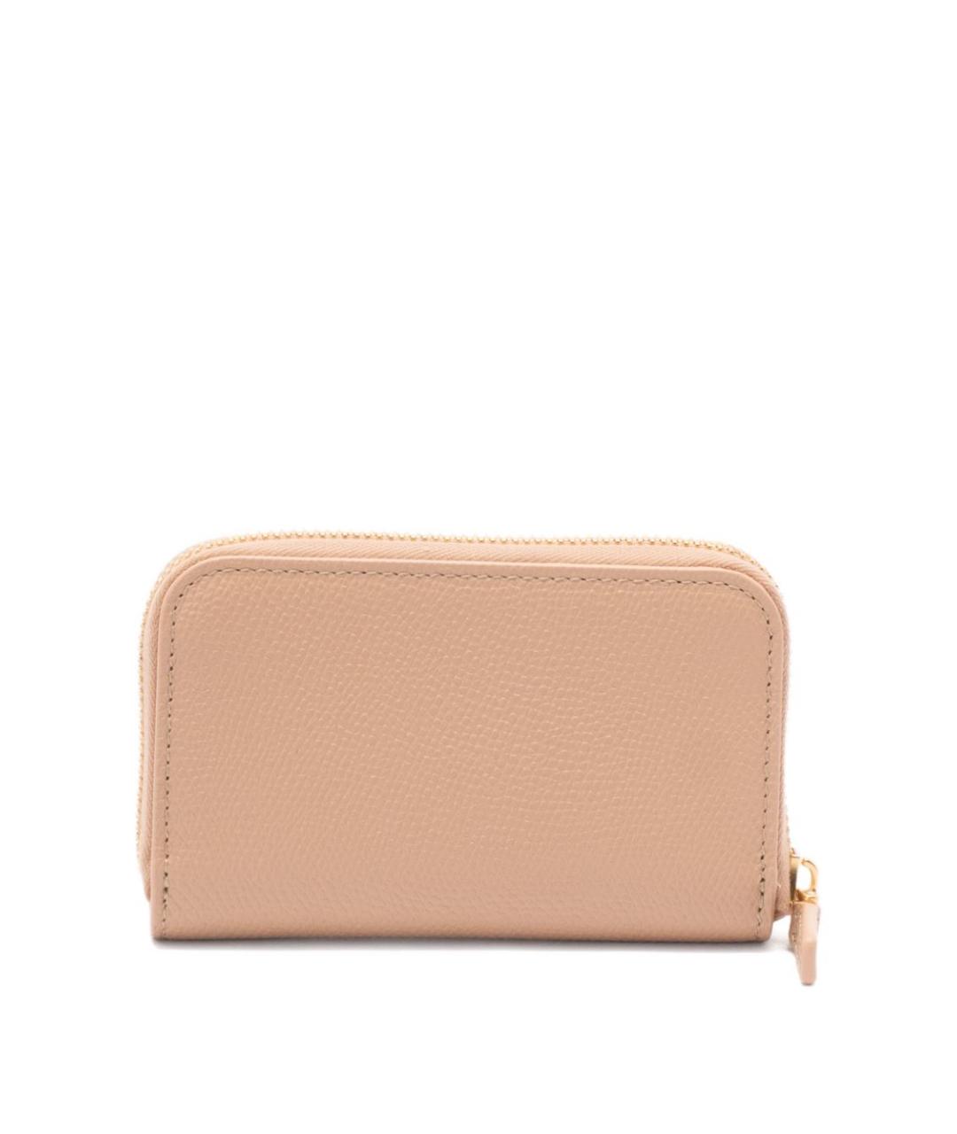 VALENTINO Розовый кожаный кошелек, фото 2