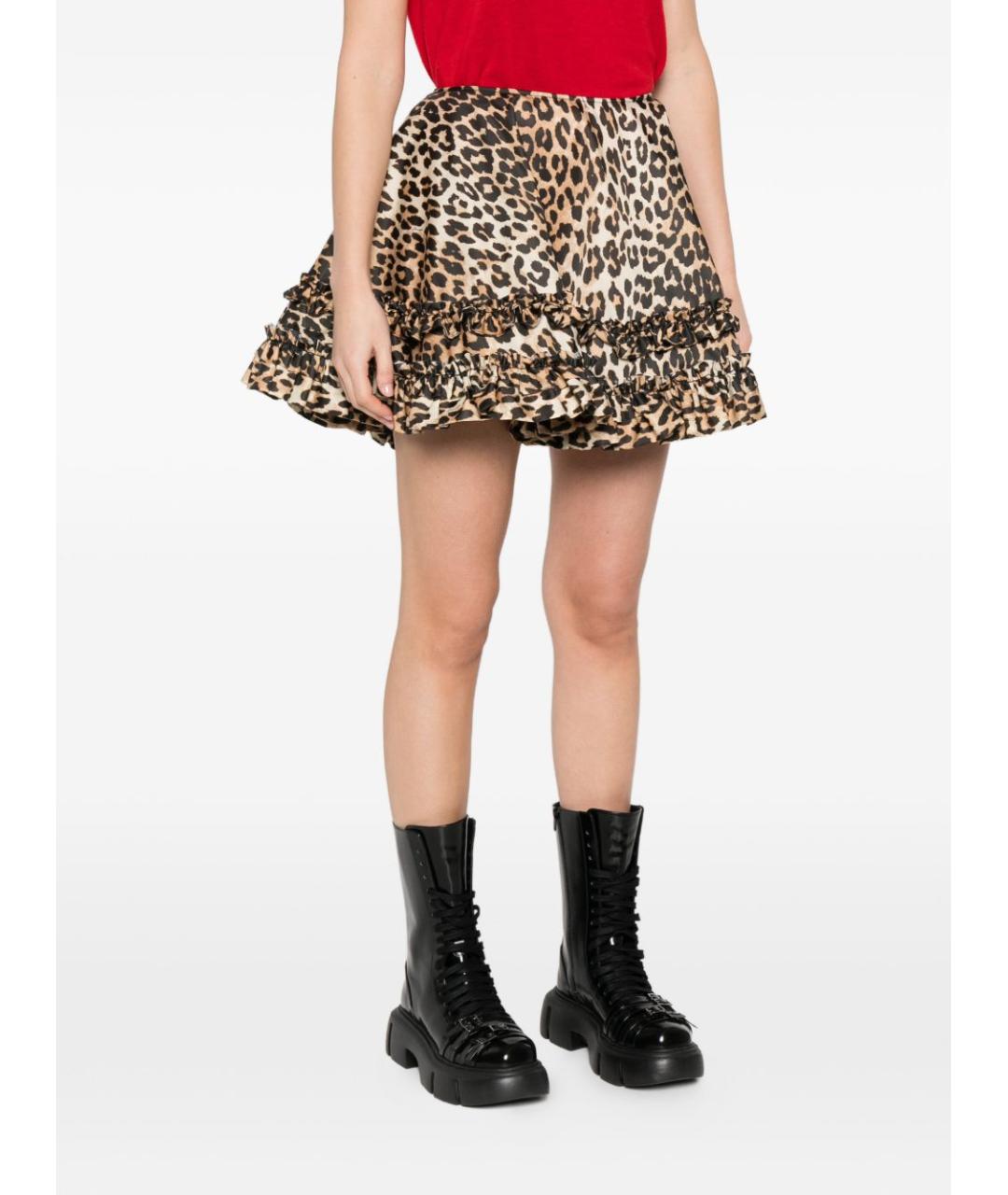 GANNI Мульти полиамидовая юбка мини, фото 5