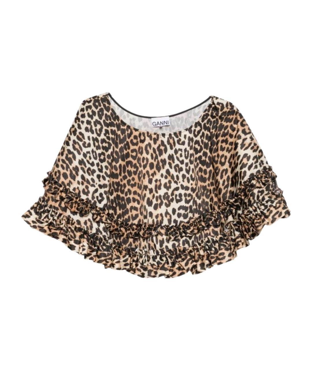 GANNI Мульти полиамидовая юбка мини, фото 1