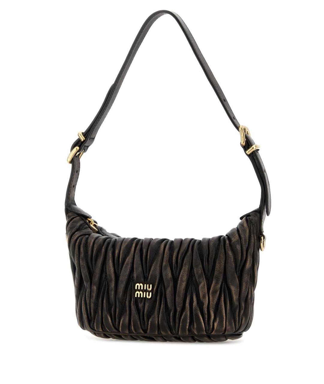 MIU MIU Коричневая кожаная сумка через плечо, фото 2