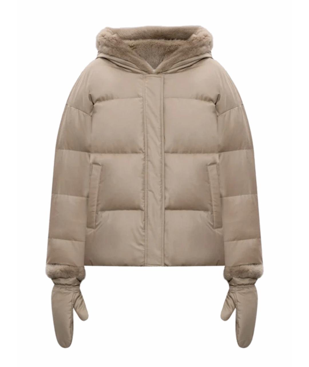 YVES SALOMON Бежевая шерстяная куртка, фото 1