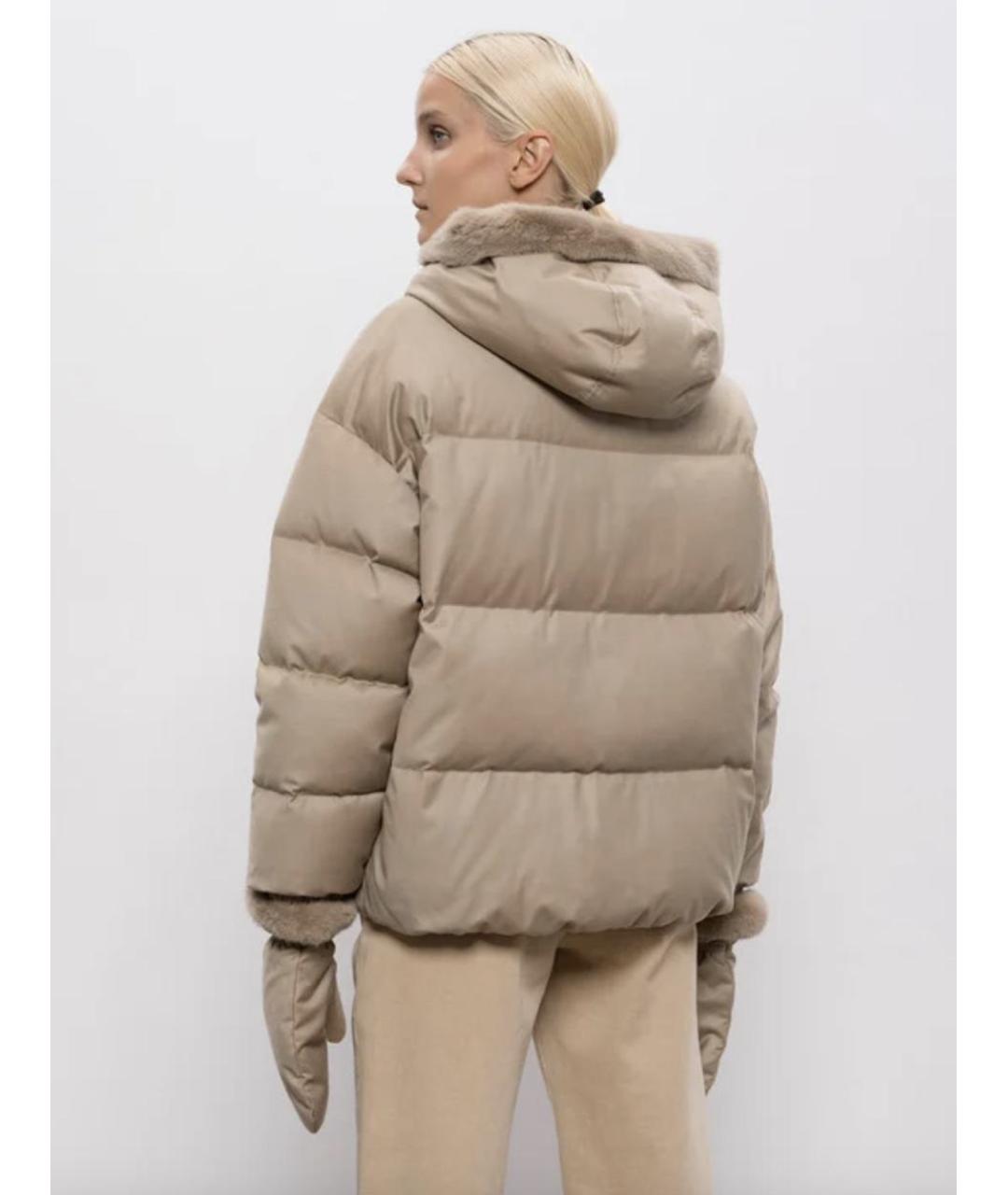 YVES SALOMON Бежевая шерстяная куртка, фото 2