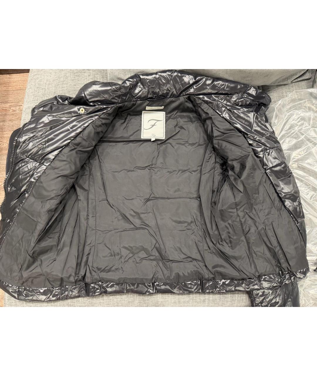 FAY Черный полиамидовый пуховик, фото 6