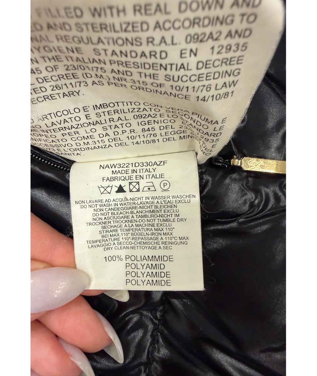 FAY Черный полиамидовый пуховик, фото 7