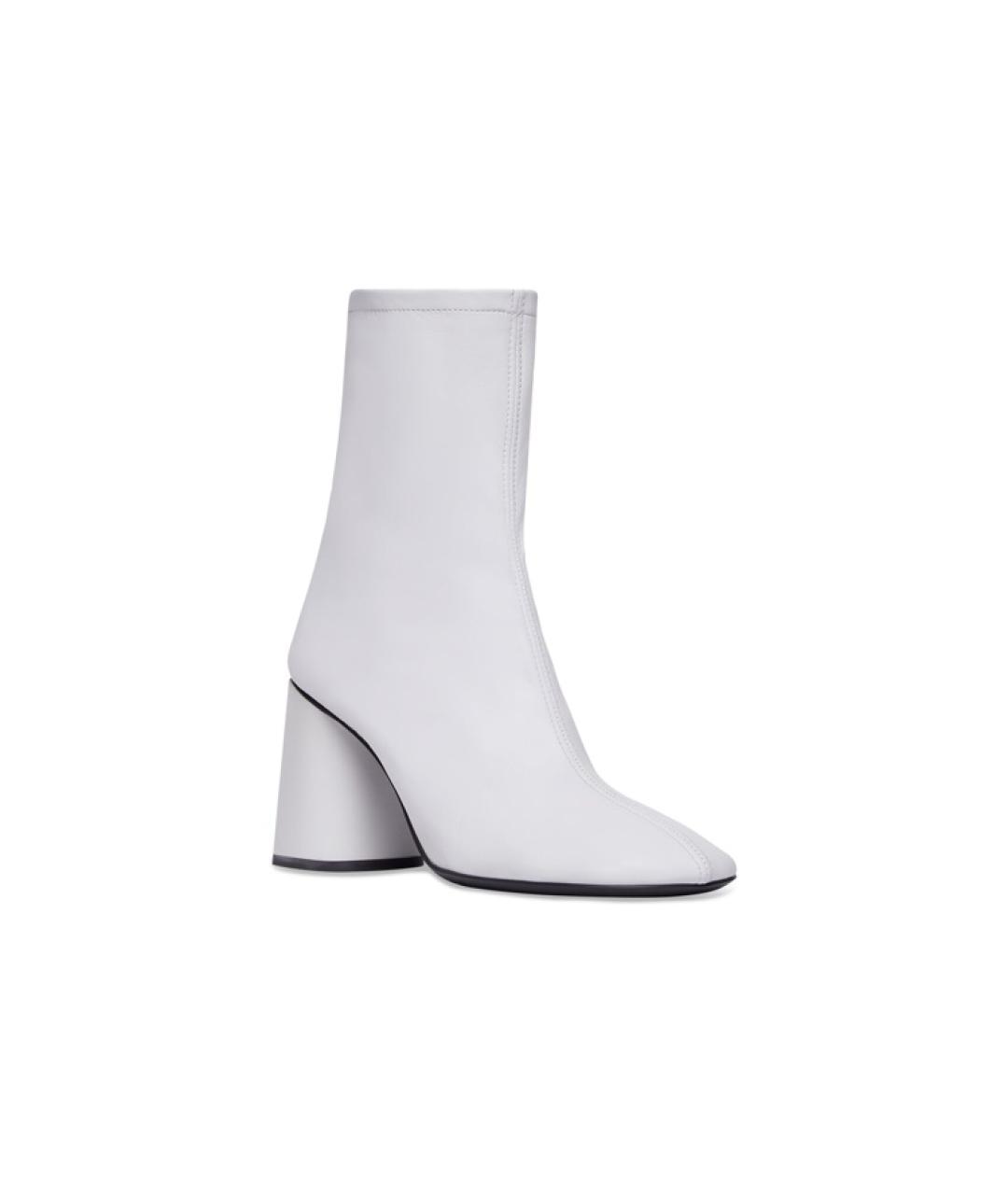 BALENCIAGA Белые кожаные сапоги, фото 3
