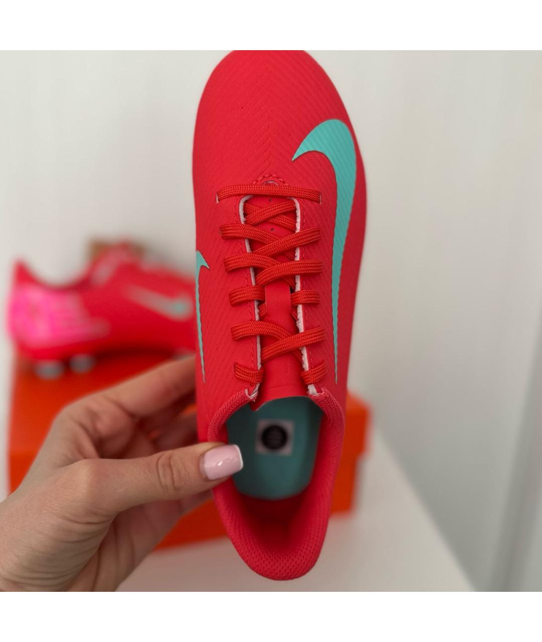 NIKE KIDS Коралловые текстильные кеды, фото 3