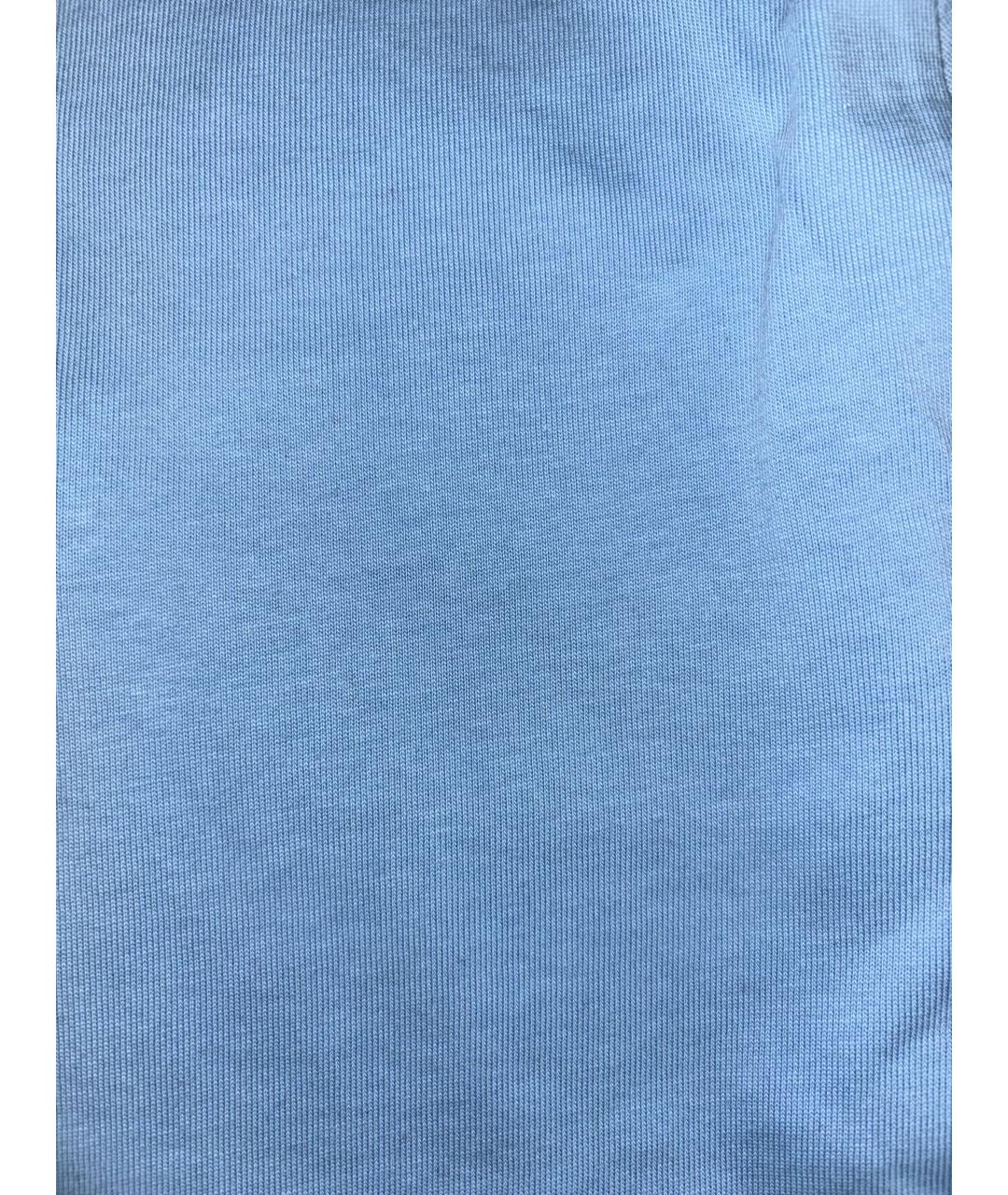 VETEMENTS Бирюзовая хлопковая футболка, фото 4