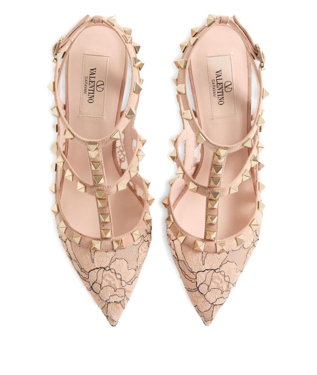 VALENTINO Розовые кожаные туфли, фото 4