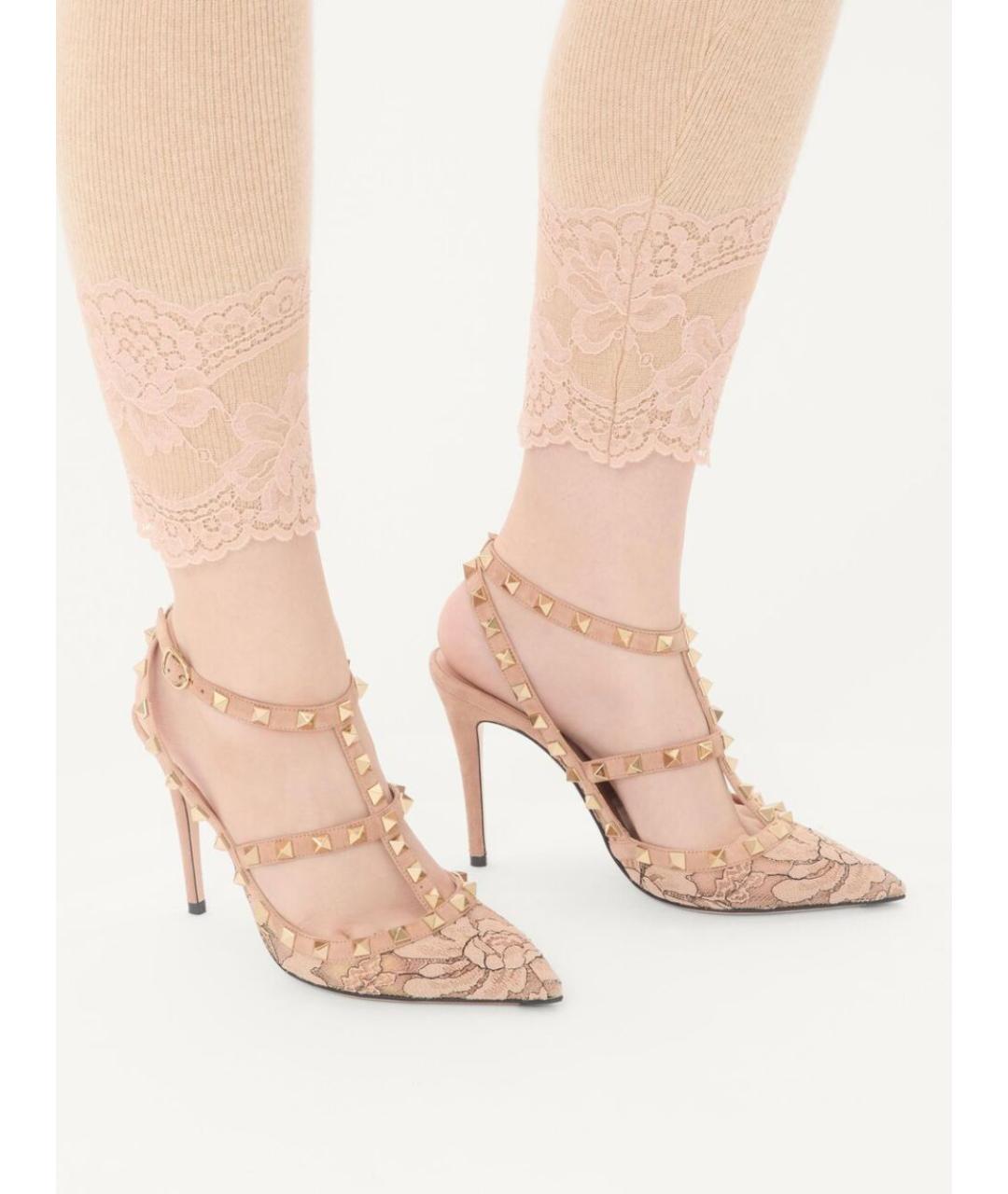 VALENTINO Розовые кожаные туфли, фото 5