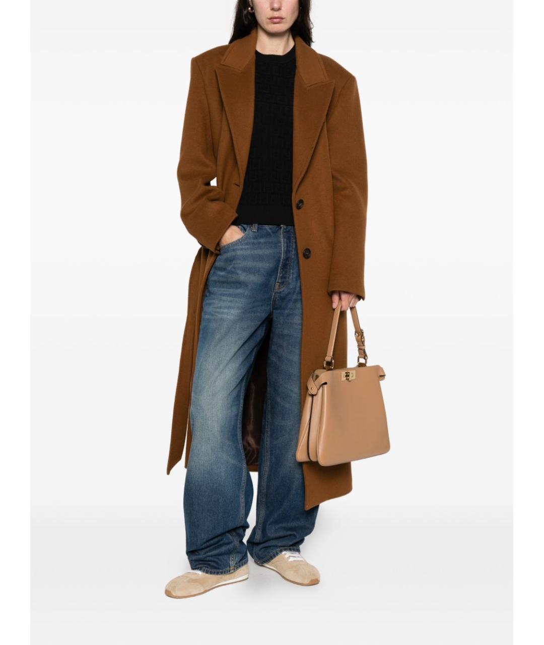 FENDI Черная хлопковая футболка, фото 3