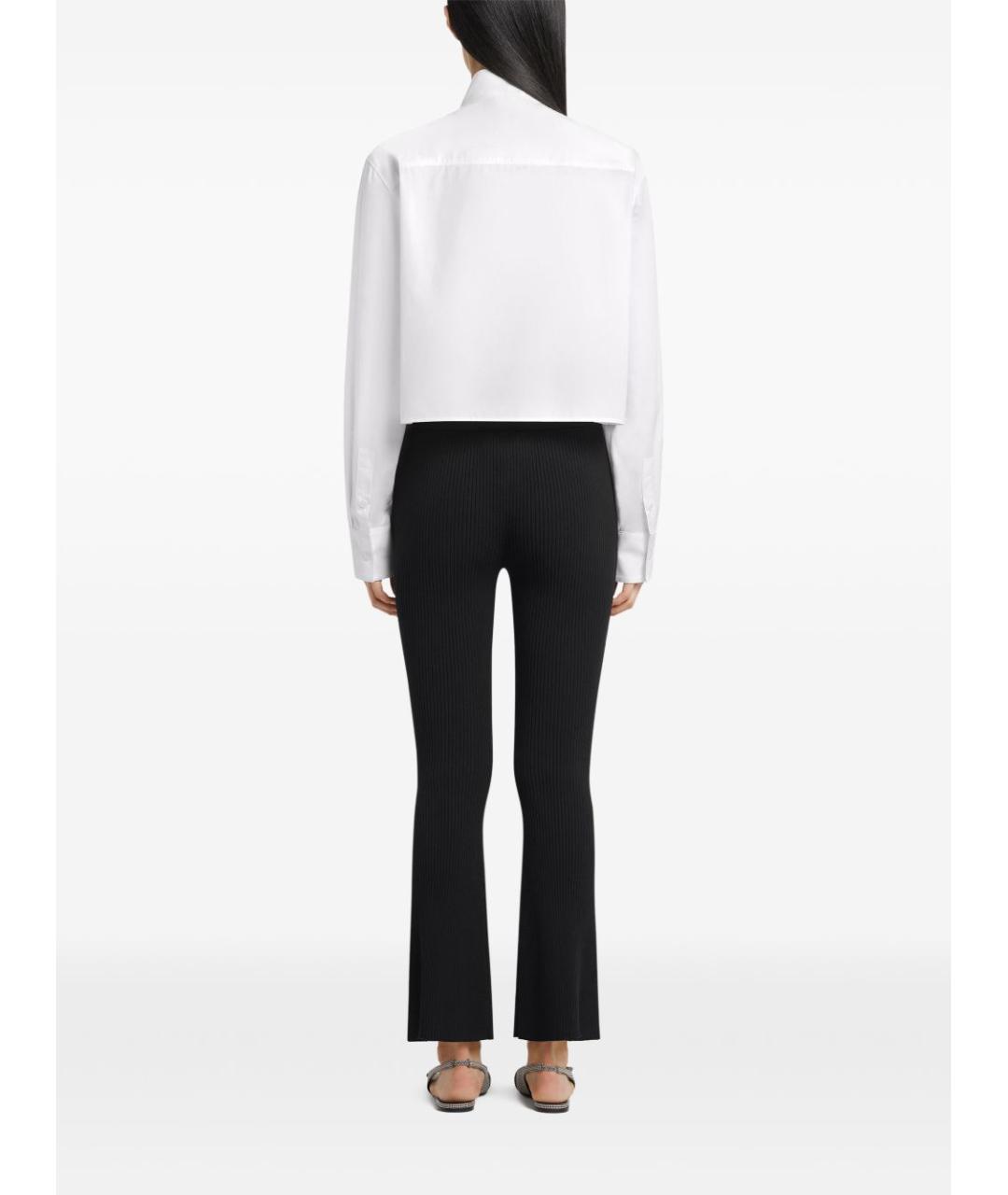 COURREGES Черные вискозные прямые брюки, фото 3