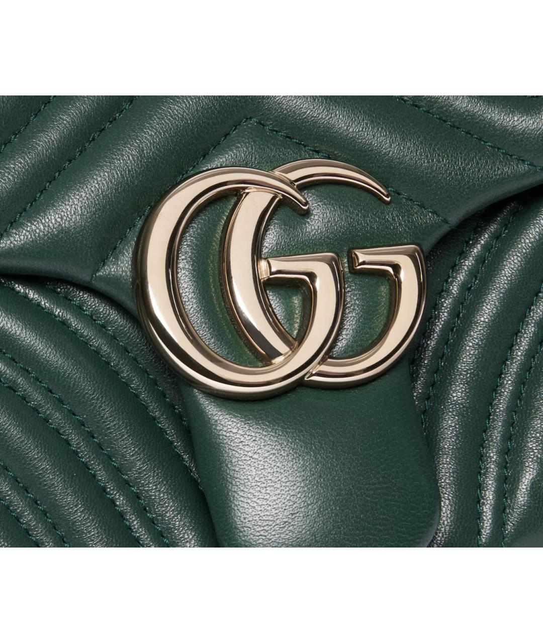GUCCI Зеленая кожаная сумка через плечо, фото 4