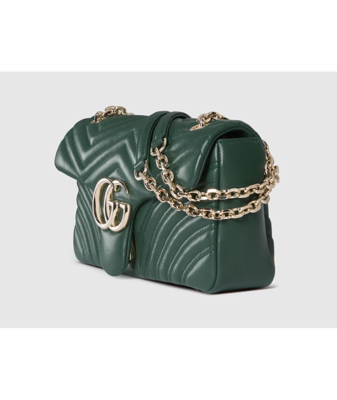 GUCCI Зеленая кожаная сумка через плечо, фото 2