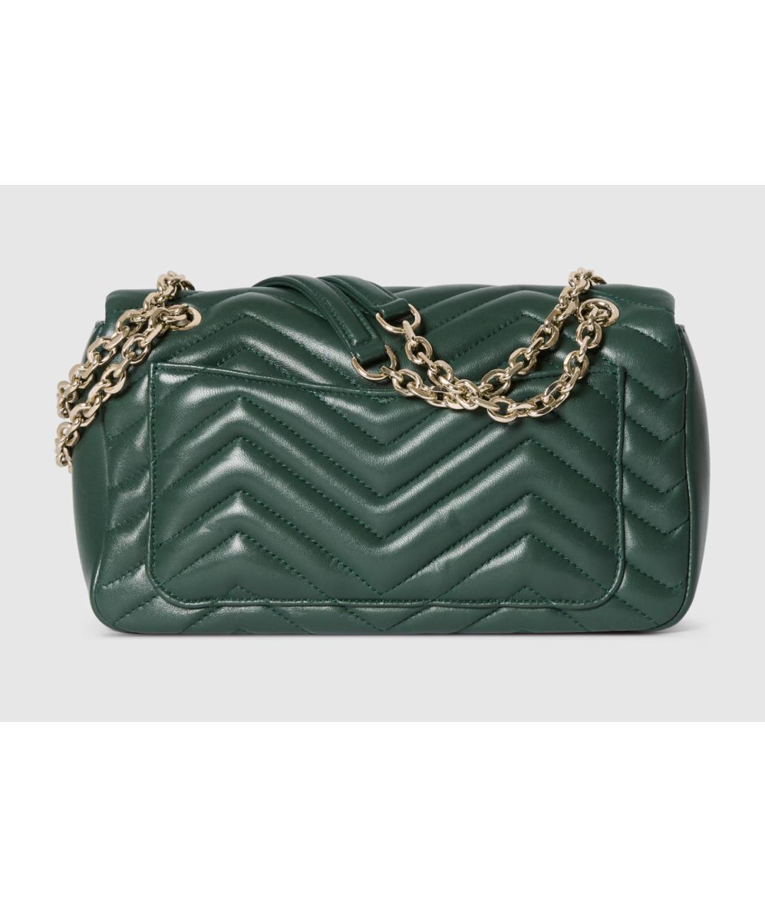 GUCCI Зеленая кожаная сумка через плечо, фото 5