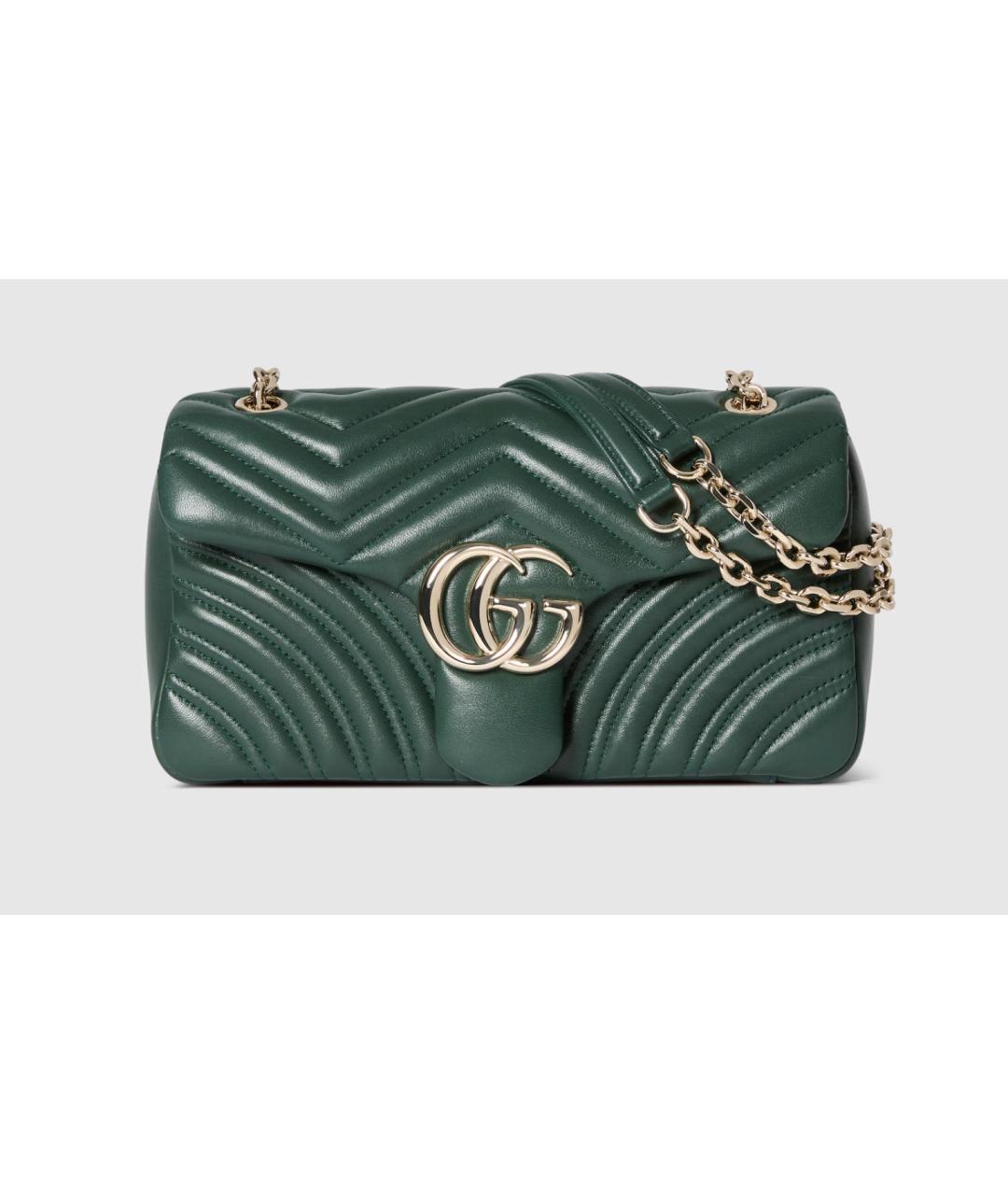 GUCCI Зеленая кожаная сумка через плечо, фото 7