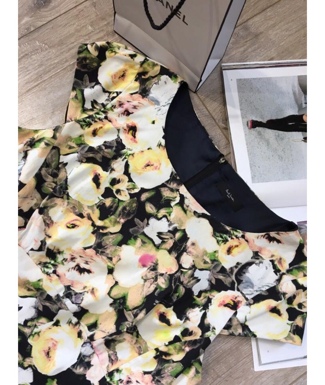 PAUL SMITH Мульти хлопковое повседневное платье, фото 3